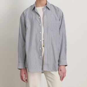 NWT B Sides Nolan Shirt, Grey Stripe, M